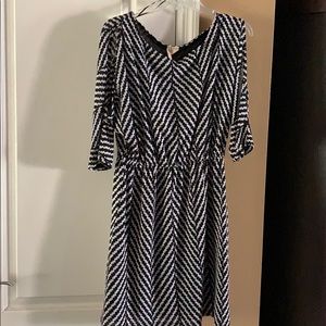 Black and white dress